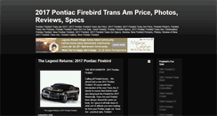 Desktop Screenshot of pontiacfirebirdtransam.com